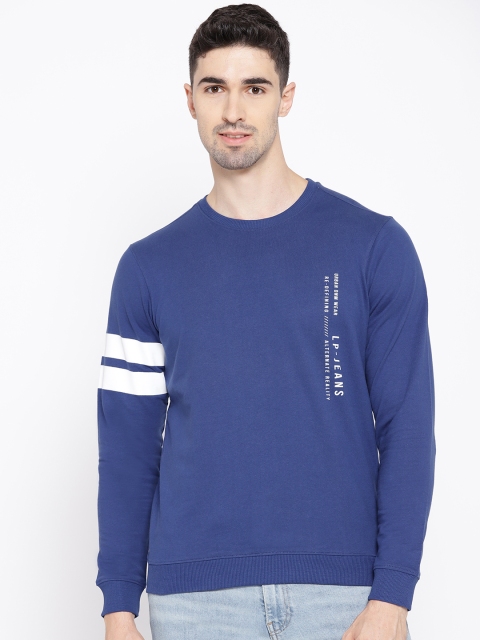 

Louis Philippe Jeans Men Blue Solid Sweatshirt