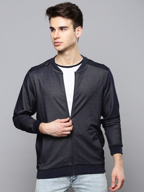 

Louis Philippe Jeans Men Navy Solid Sweatshirt, Navy blue