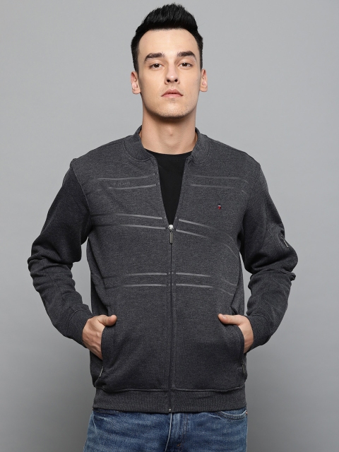 

Louis Philippe Jeans Men Charcoal Grey Solid Sweatshirt