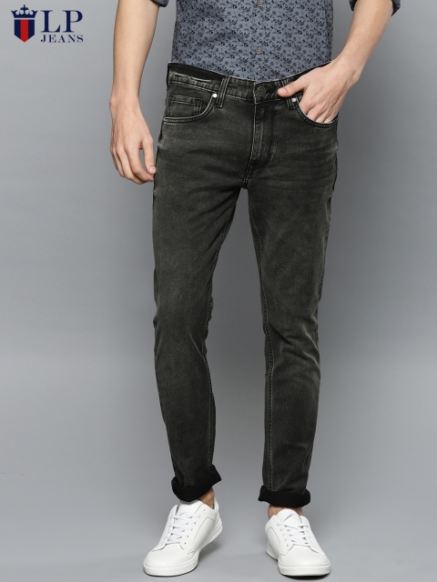 

Louis Philippe Jeans Men Grey Straight Fit Low-Rise Clean Look Stretchable Jeans