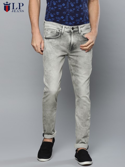 

Louis Philippe Jeans Men Grey Slim Fit Low-Rise Clean Look Stretchable Jeans
