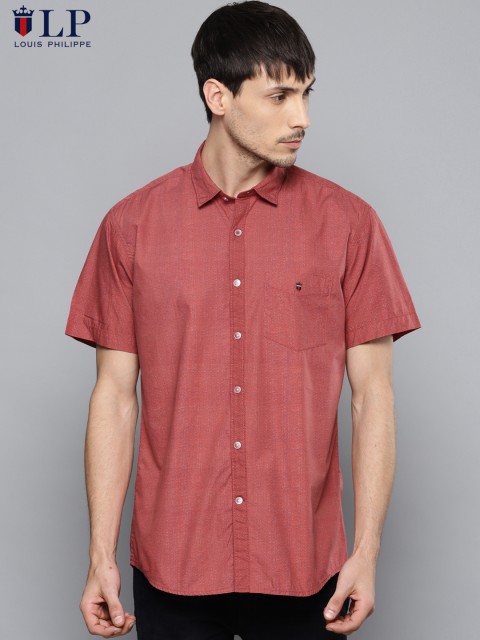 

Louis Philippe Sport Men Pink Slim Fit Solid Casual Shirt
