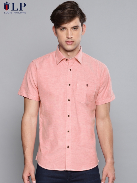 

Louis Philippe Sport Men Pink Jermyn Slim Fit Solid Casual Shirt