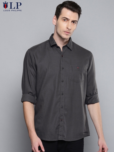

Louis Philippe Sport Men Grey Slim Fit Solid Casual Shirt