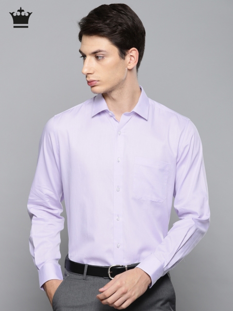 

Louis Philippe Men Purple Slim Fit Solid Formal Shirt
