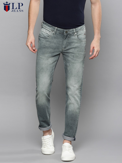 

Louis Philippe Jeans Men Grey Slim Fit Low-Rise Clean Look Stretchable Jeans