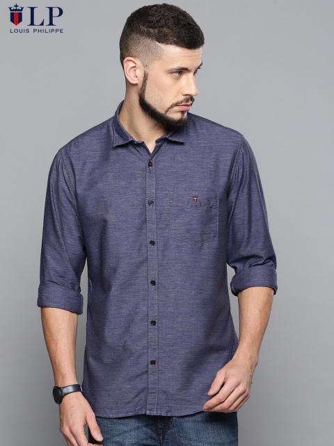 

Louis Philippe Sport Men Blue Slim Fit Solid Casual Shirt