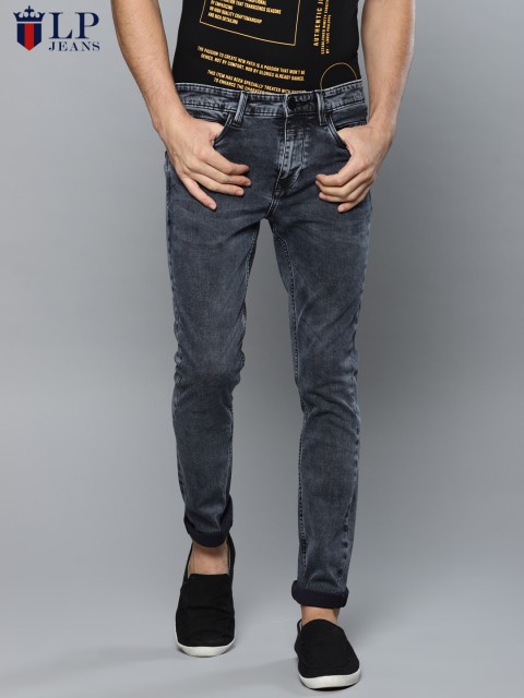 

Louis Philippe Jeans Men Blue Albert Slim Fit Low-Rise Clean Look Stretchable Jeans