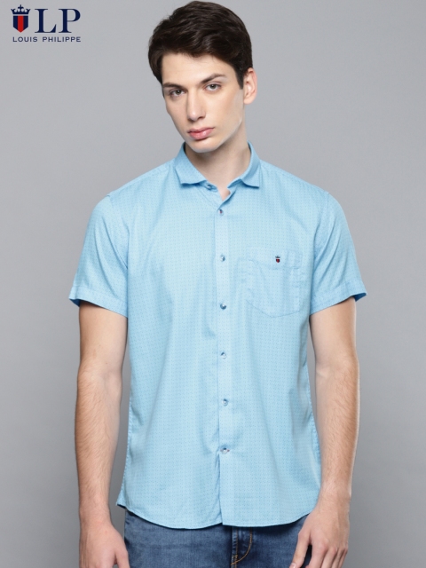 

Louis Philippe Sport Men Blue Slim Fit Printed Casual Shirt