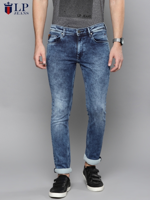 

Louis Philippe Jeans Men Blue Slim Fit Low-Rise Clean Look Stretchable Jeans