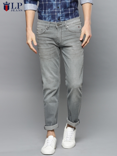 

Louis Philippe Jeans Men Grey Slim Fit Low-Rise Clean Look Stretchable Jeans