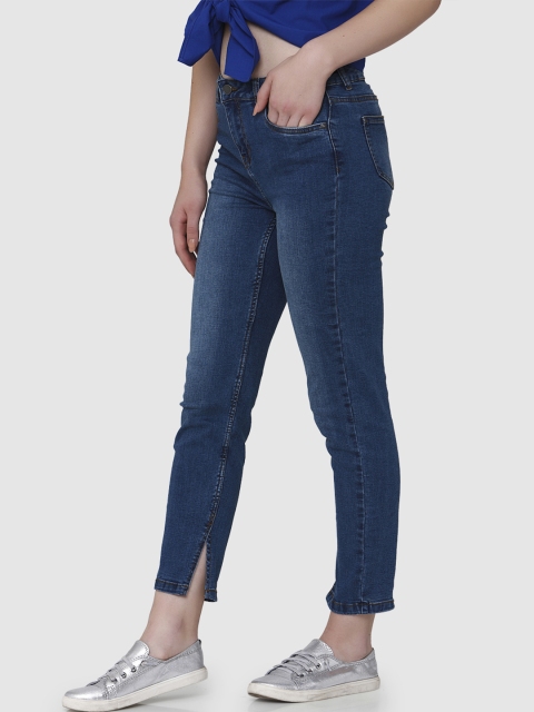 

Vero Moda Women Blue Regular Fit High-Rise Jeans