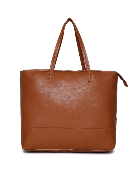 

People Tan Solid Tote Bag