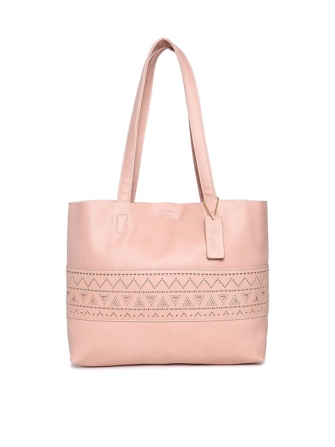 

People Pink Solid Tote Bag