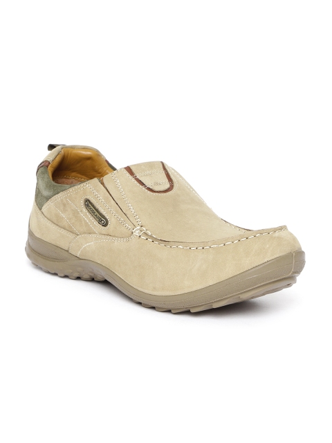 

Woodland ProPlanet Men Beige Nubuck Leather Slip-Ons
