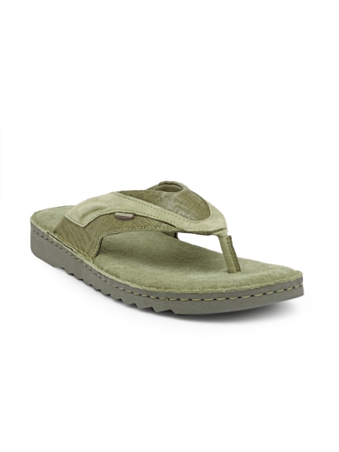 

Woodland ProPlanet Men Olive Green Leather Comfort Sandals