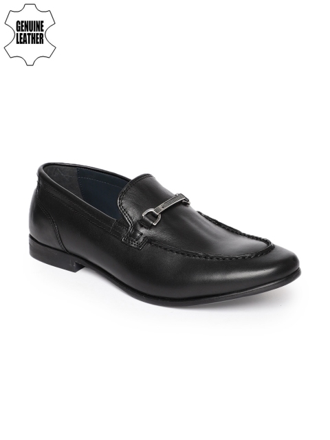 

Louis Philippe Men Black Genuine Leather Formal Slip-Ons