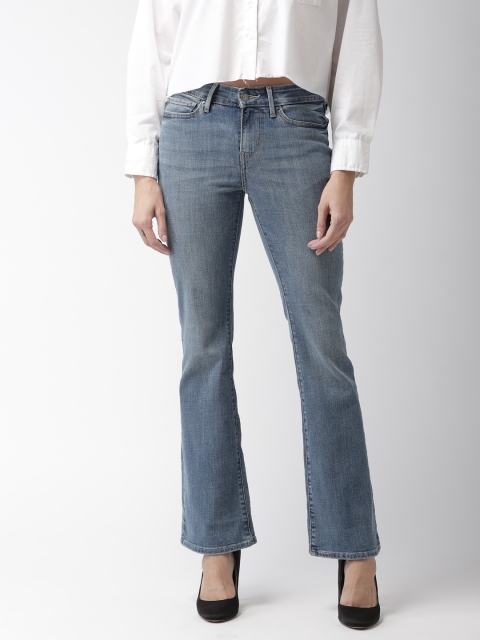 

Levis Women Blue Bootcut Mid-Rise Jeans 715