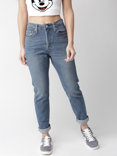 

Levis Women Blue Skinny Fit High-Rise Clean Look Stretchable Jeans 501