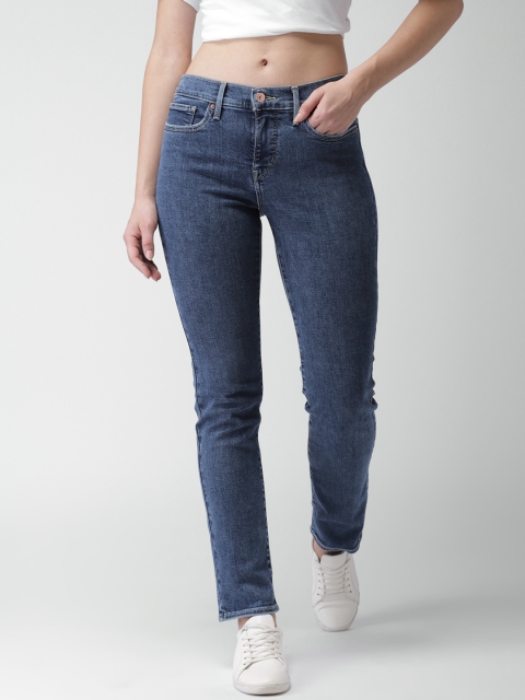 

Levis Women Blue Slim Fit Mid-Rise Clean Look Stretchable Jeans 312
