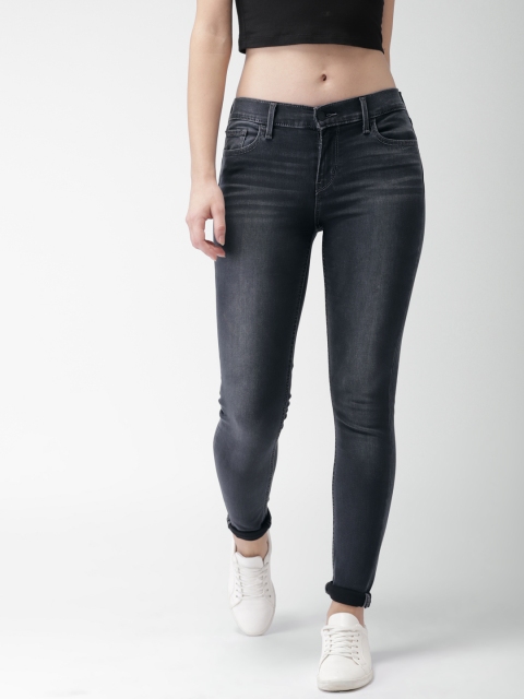 

Levis Women Black 710 Super Skinny Fit Mid-Rise Clean Look Stretchable Jeans