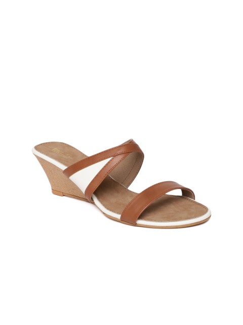 

Inc 5 Women Tan & White Colourblocked Sandals