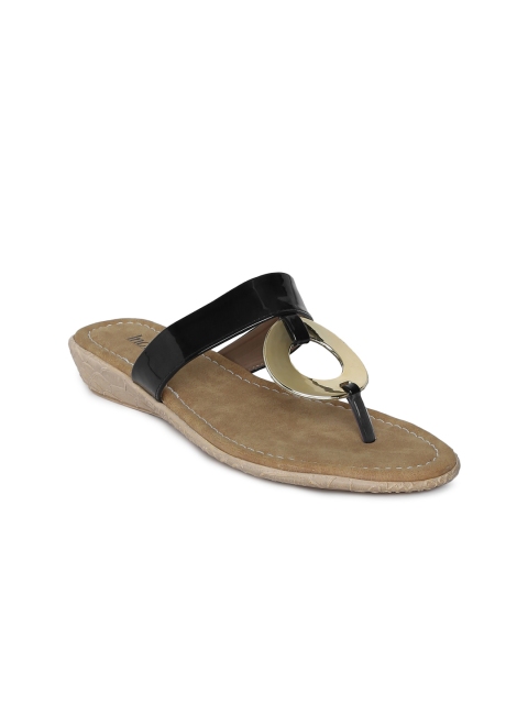 

Inc 5 Women Black Solid Open Toe Flats