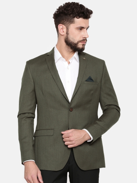 

Theme Brown Solid Single-Breasted Tailored Fit Casual Blazer
