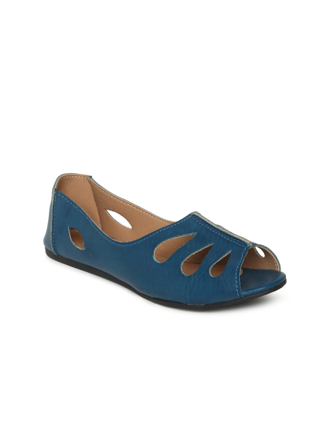 

Inc 5 Women Navy Blue Solid Synthetic Flat Shoes