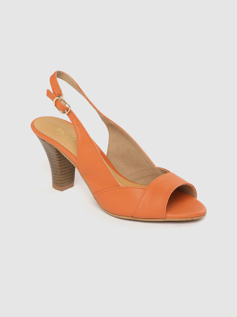 

Inc 5 Women Orange Solid Block Heels