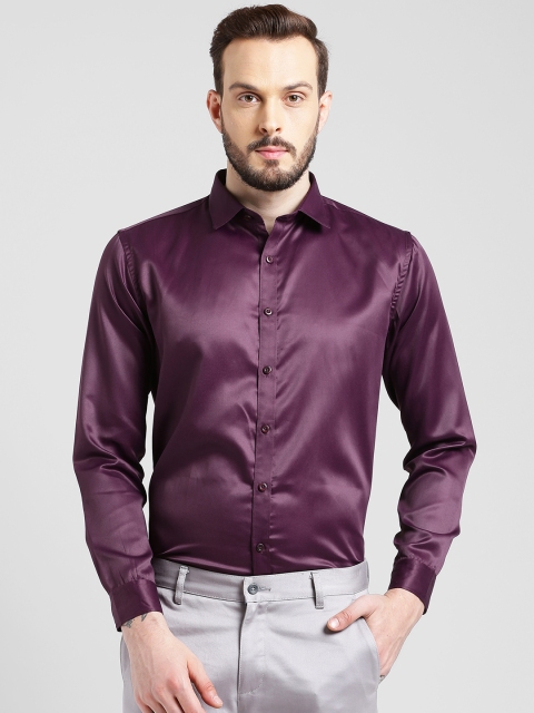 

Being Fab Men Burgundy Slim Fit Solid Casual Shirt