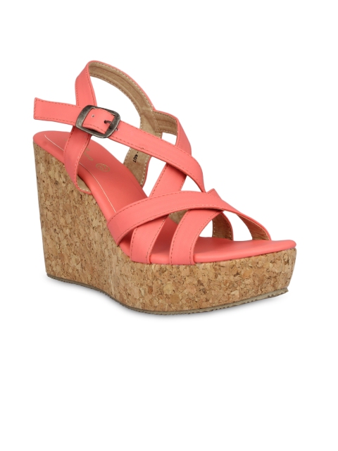 

Pelle Albero Women Coral Solid Wedges