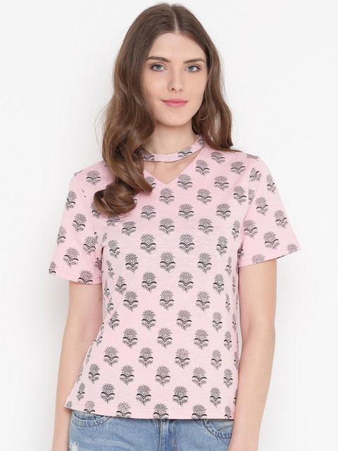 

GRITSTONES Women Pink Printed Top