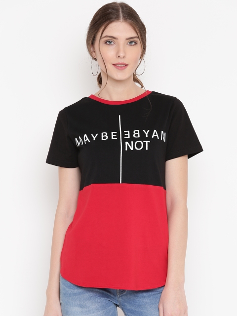 

GRITSTONES Women Black Printed Top
