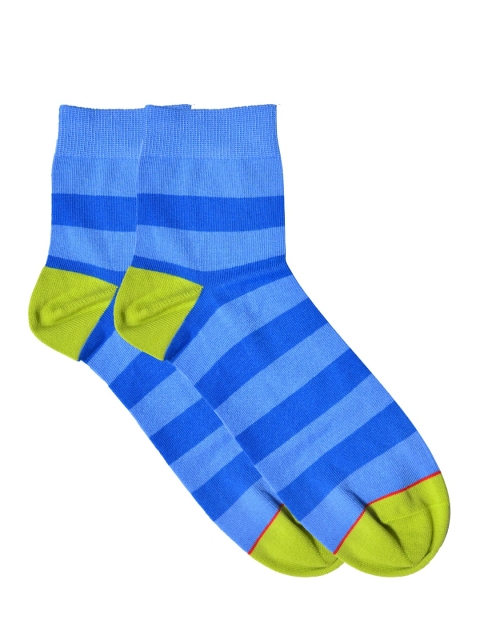 

Soxytoes Men Blue Striped Socks