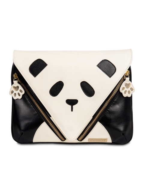 

Chumbak Black & White Colourblocked Sling Bag