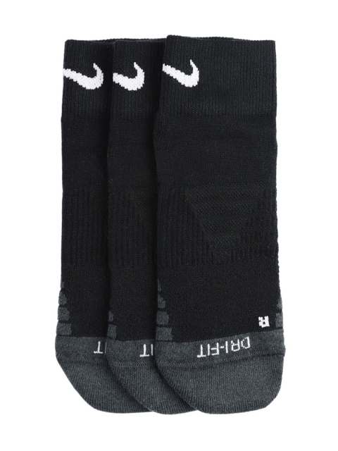 

Nike Unisex Black Pack of 3 Everyday Max Cushion Ankle Training Socks