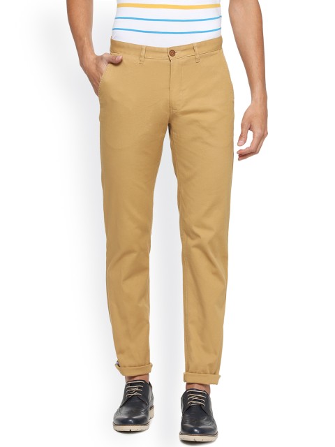

Van Heusen Sport Men Khaki Slim Fit Self-Design Chinos