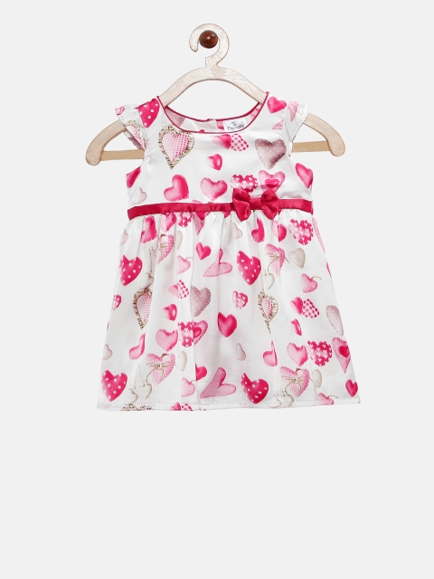 

Doodle Girls Off-White Printed A-Line Dress