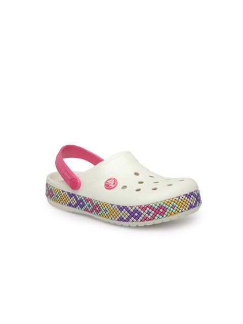 

Crocs Boys Off-White Printed Clogs