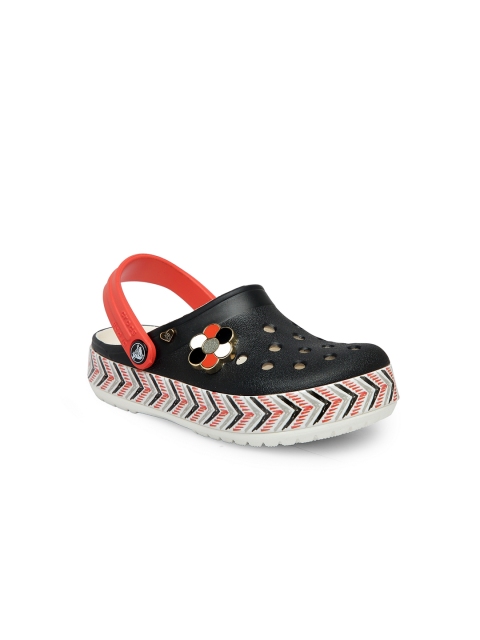 

Crocs Boys Black & Red Clogs