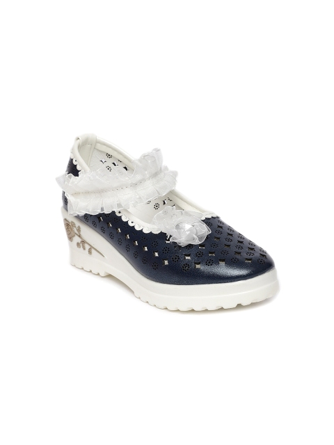 

Kittens Girls Navy Blue Solid Pumps