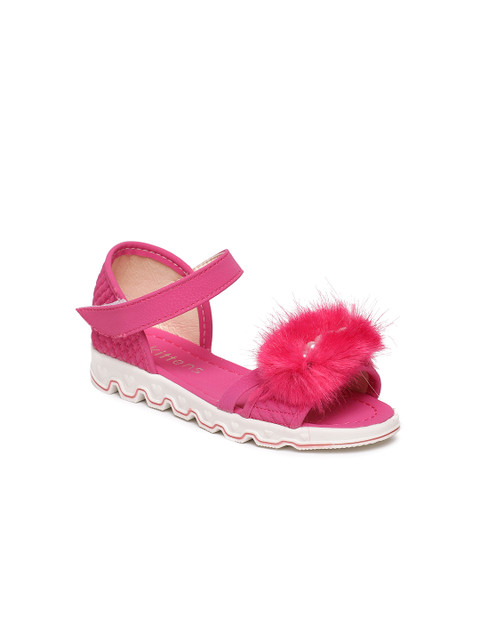 

Kittens Girls Pink Fur Comfort Sandals