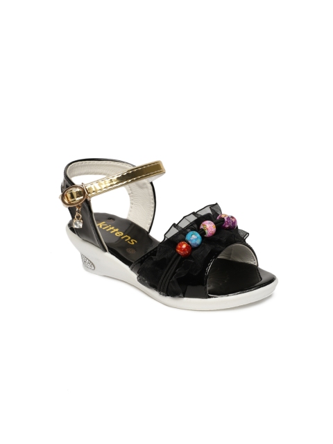 

Kittens Girls Black Solid Sandals