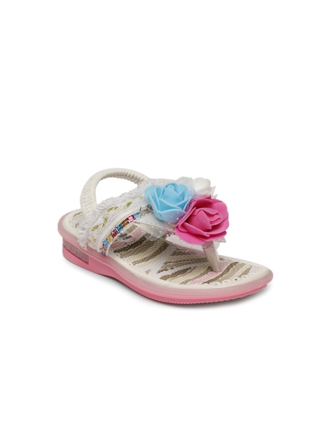 

Kittens Girls White & Pink Flats