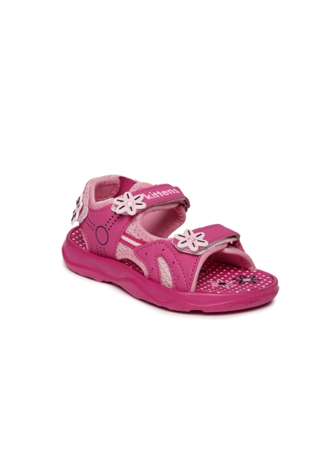 

Kittens Girls Pink Floral Comfort Sandals