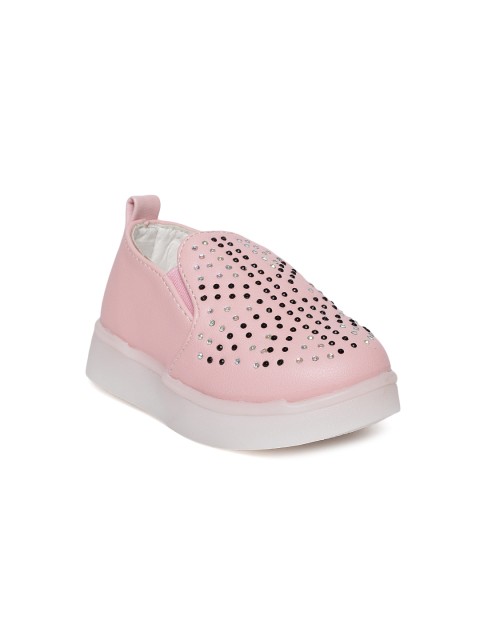 

Kittens Girls Pink Embellished Slip-On Sneakers