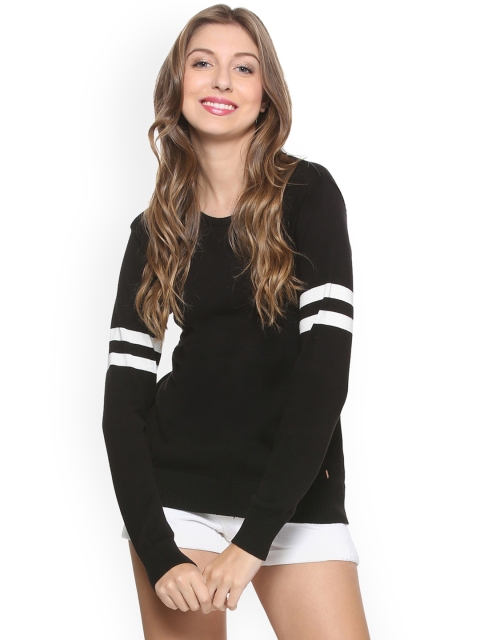 

People Women Black Solid Top
