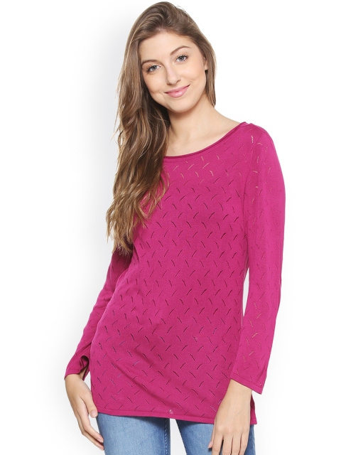 

Allen Solly Woman Women Pink Self Design Top