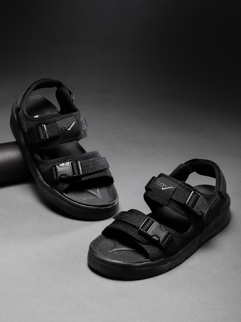 

HRX by Hrithik Roshan Men Black Sports Sandals
